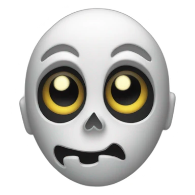 The gost face sticker