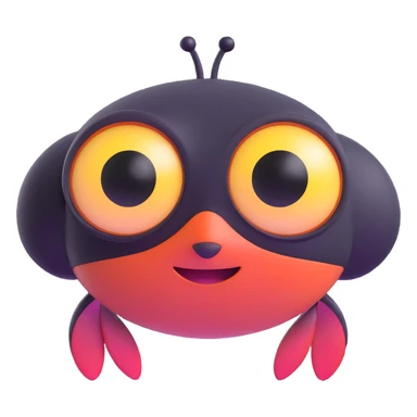 Pixar character with big eyes sticker
