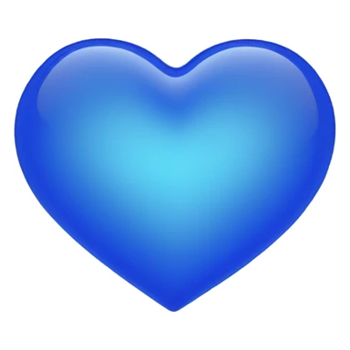 Neon glass cobalt heart  sticker