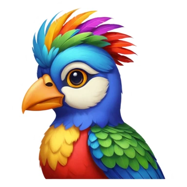 painter bird sticker