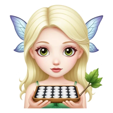 fairy with lash tray sticker