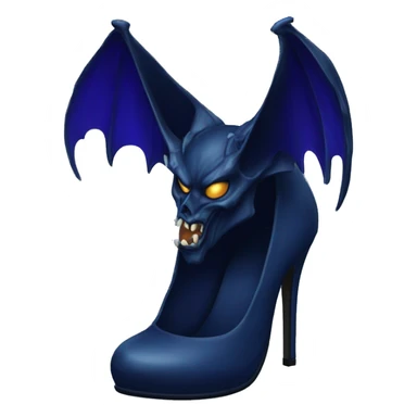 Demonic dark blue heeled  sticker