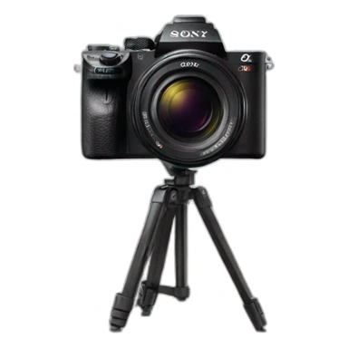 Sony camera on tripod sticker