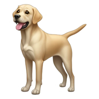 a labrador pooing sticker