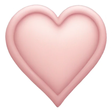 A pale rose heart sticker