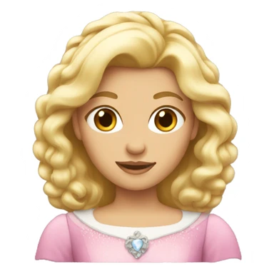 blonde pretty princess sticker