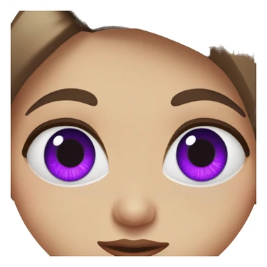 Girl with brown hair and blue eyes with bloodshot eyes and big purple eye bags  sticker