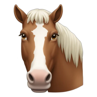 Cheval bœuf sticker