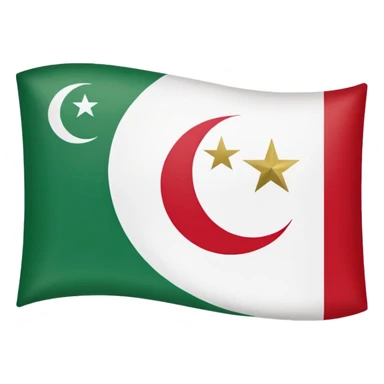 Algerian flag sticker
