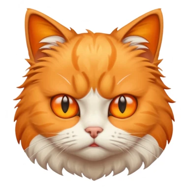 a cat is sad and mad sticker