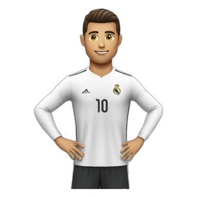 Cr7 tirer un ballon sticker