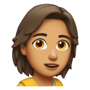 Chica morena durmiendo sticker