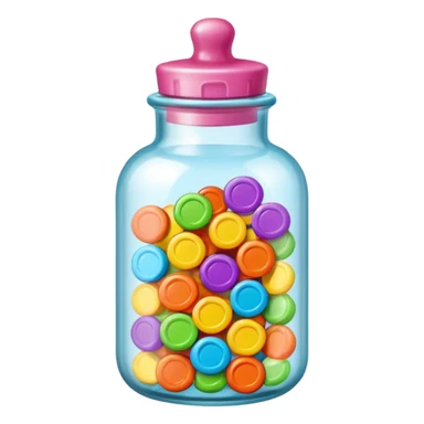 konpeito candy bottle sticker