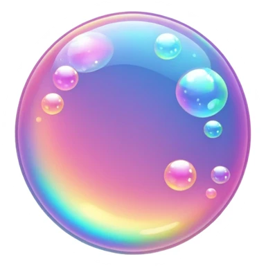pink sparkling bubble sticker
