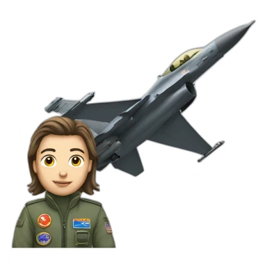 f16 with car pilot sticker