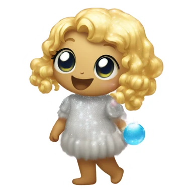 sparkly bubbles sticker