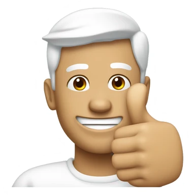 Cancelled thumbs up white sticker