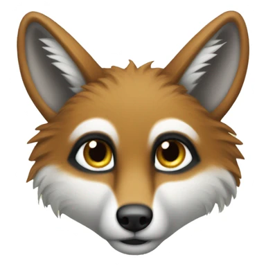 Scimmia abbraccia una volpe sticker