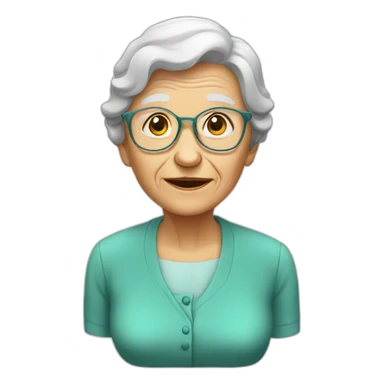 help an old lady sticker