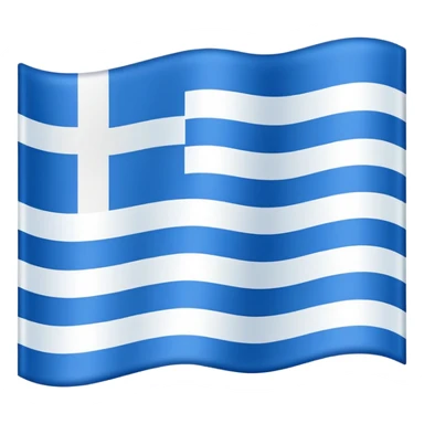 Flag with 3 horizontal lines: white, blue, white sticker