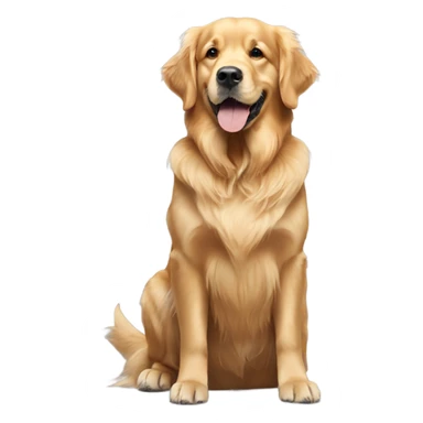 Golden retriever wearing Nike shoes sticker