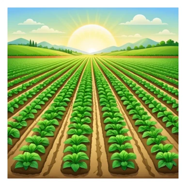 vegetable field sticker