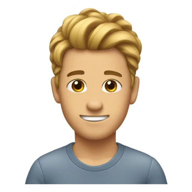 Tucking hair behind ear sticker