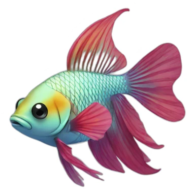 beta fish sticker