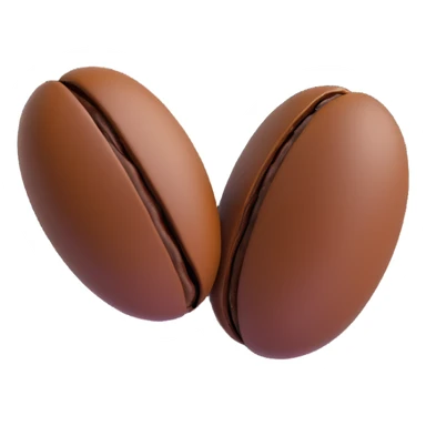 classic brown coffee bean sticker