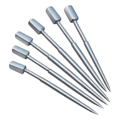 Metal nails with flat ending  sticker