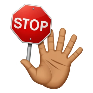 🛑+✋🏻  sticker