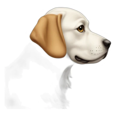 dolichocephalic dog in profile sticker