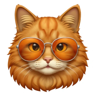 Cat wearing sunglasses sticker
