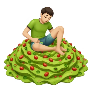 Im knee deep in a pile of guacamole  sticker