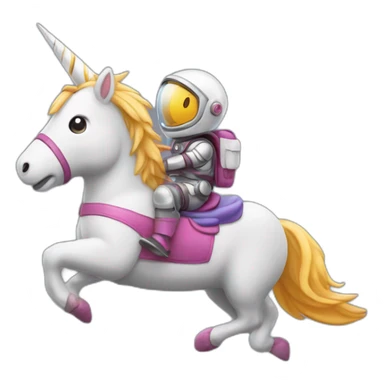 unicorn-ride-rocket sticker