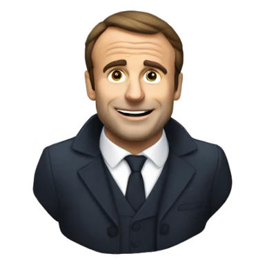 Macron qui boit du coca sticker