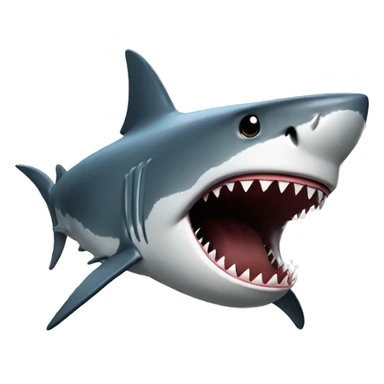 the shark is waiting
 sticker