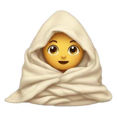 baby wrapped in a blanket sticker