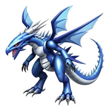  Cool Edgy Shiny Ethereal Legendary Digimon-Dialga-Palkia-hybrid full body sticker