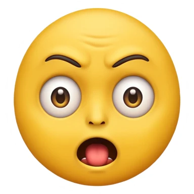 scared ugly emoji face sticker