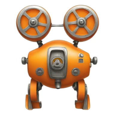 orange mecanique sticker