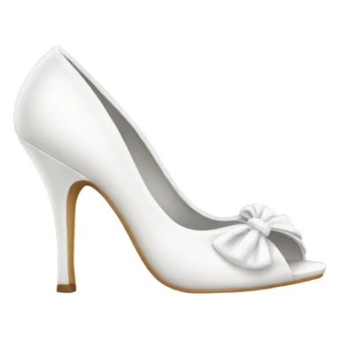 white fancy heels  sticker