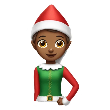 girl Elf on the shelf sticker