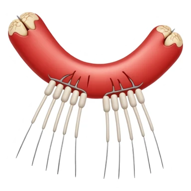 vascular suture sticker