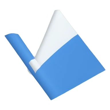 Blue triangle flag sticker