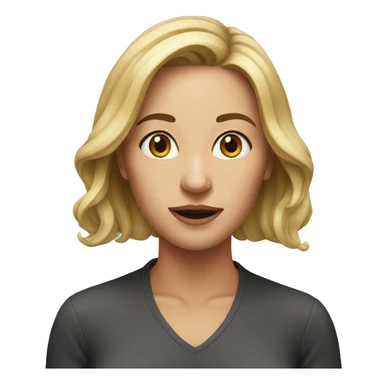 realistic portrait of a female sticker