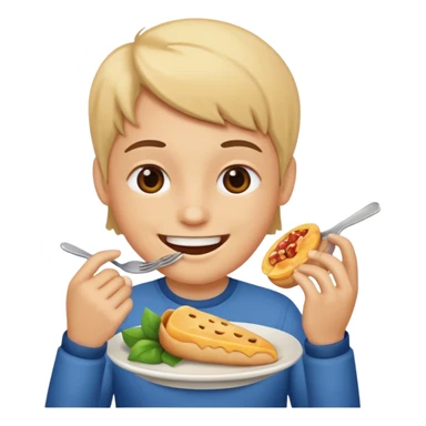 misión comiendo  sticker