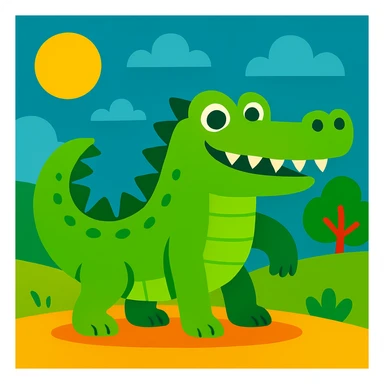 Crocodile sticker