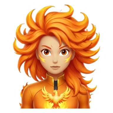 Phoenix force from marvel sticker