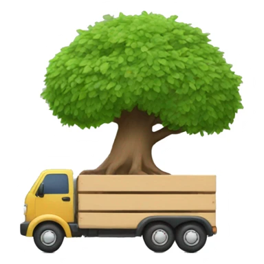 tree on wheels, moving fast sticker